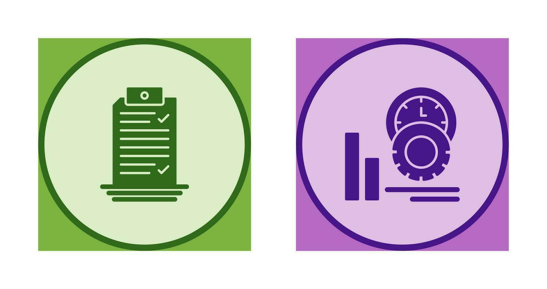 Check List and Performance Icon vector