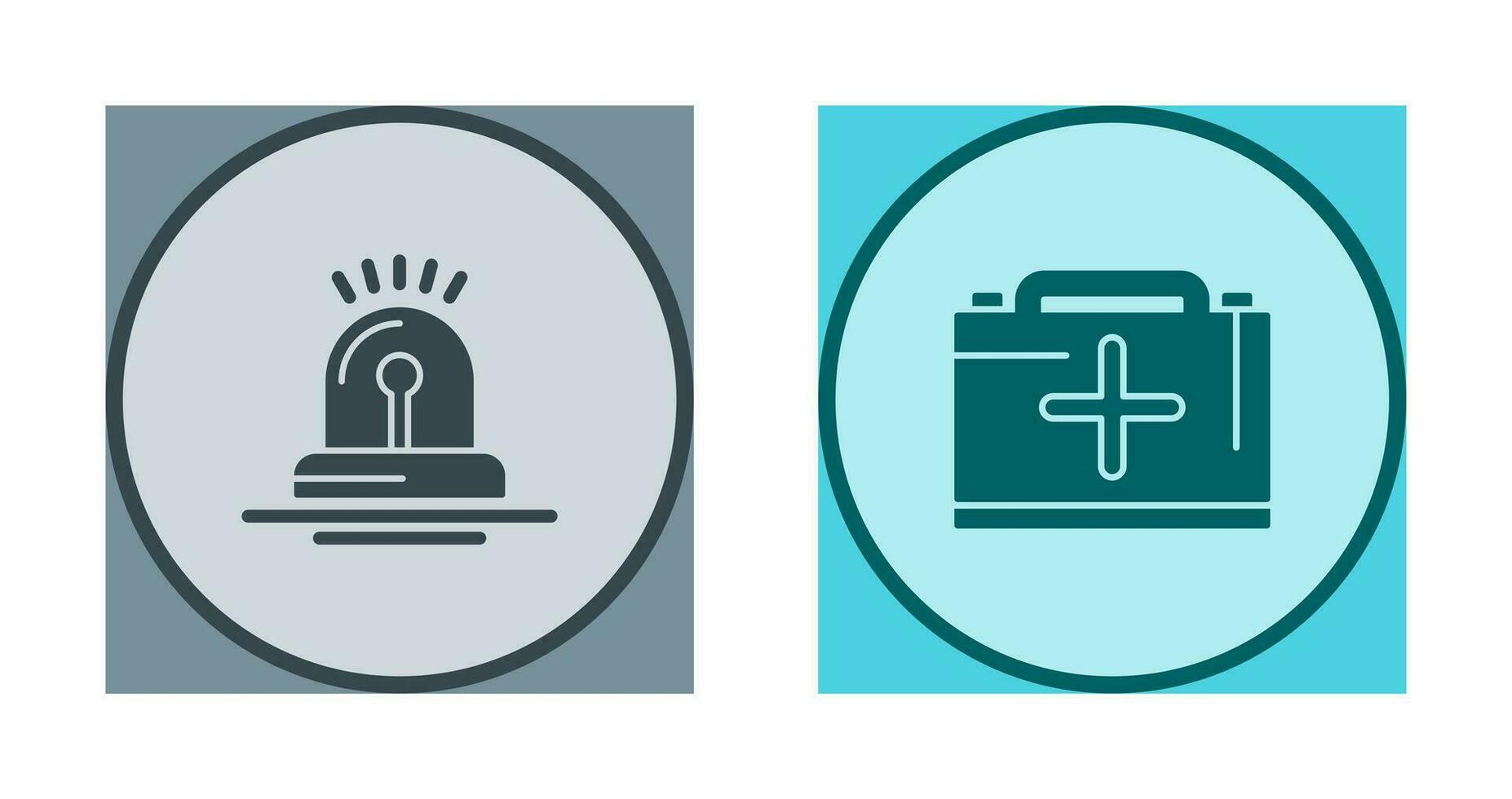 Siren and First Aid, Icon vector