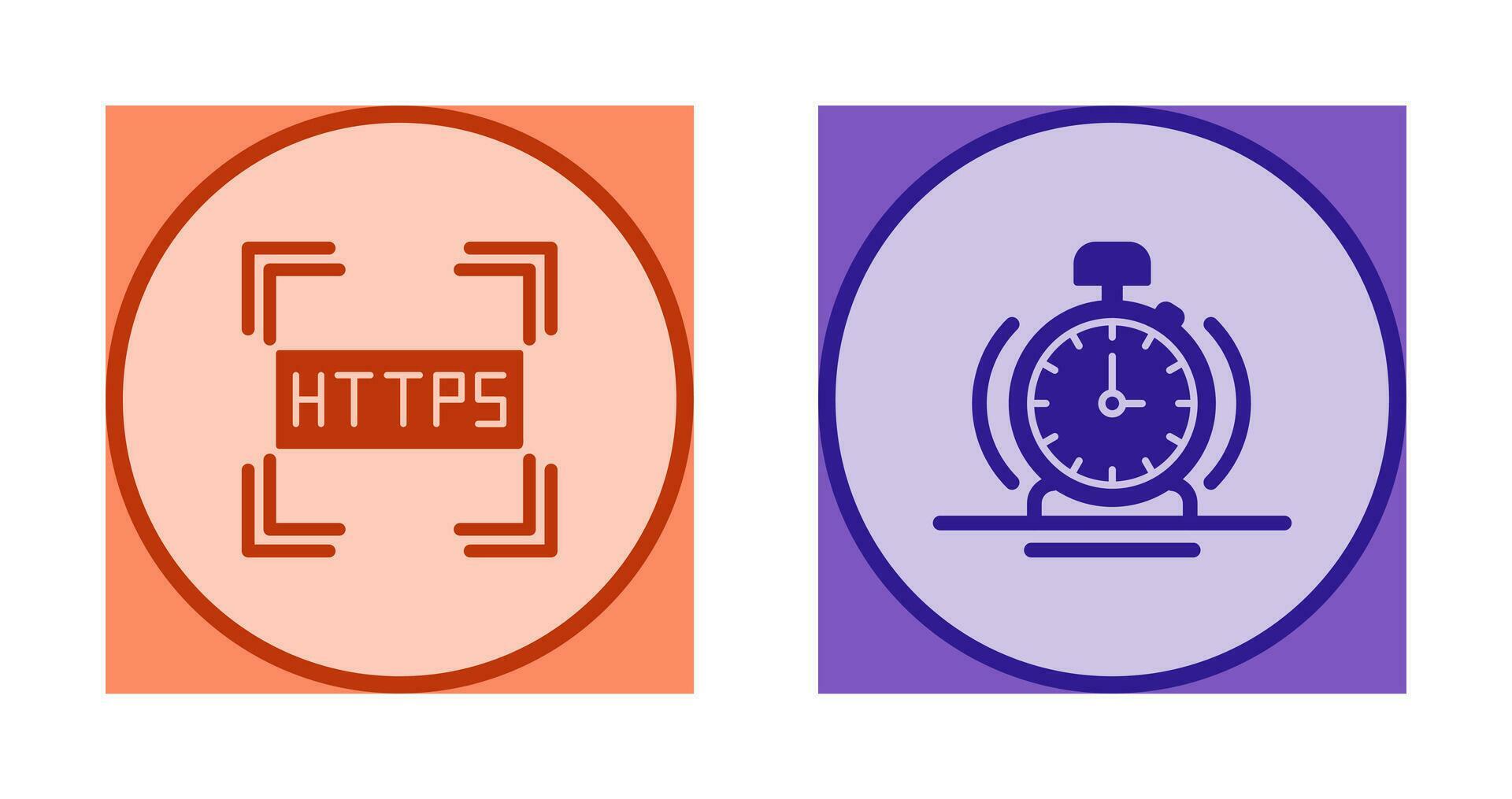 Https and Alarm Icon 32906126 Vector Art at Vecteezy