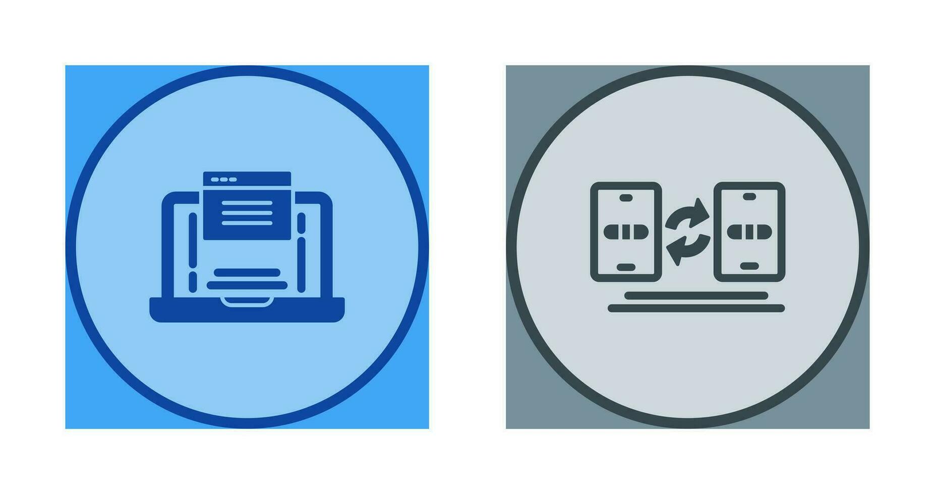Website and Data Transfer Icon vector