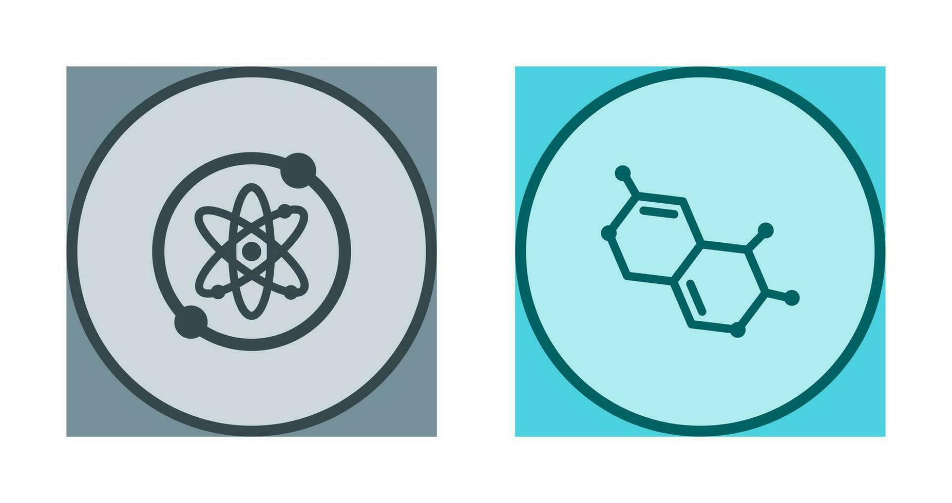 Proton and Molecule Icon vector