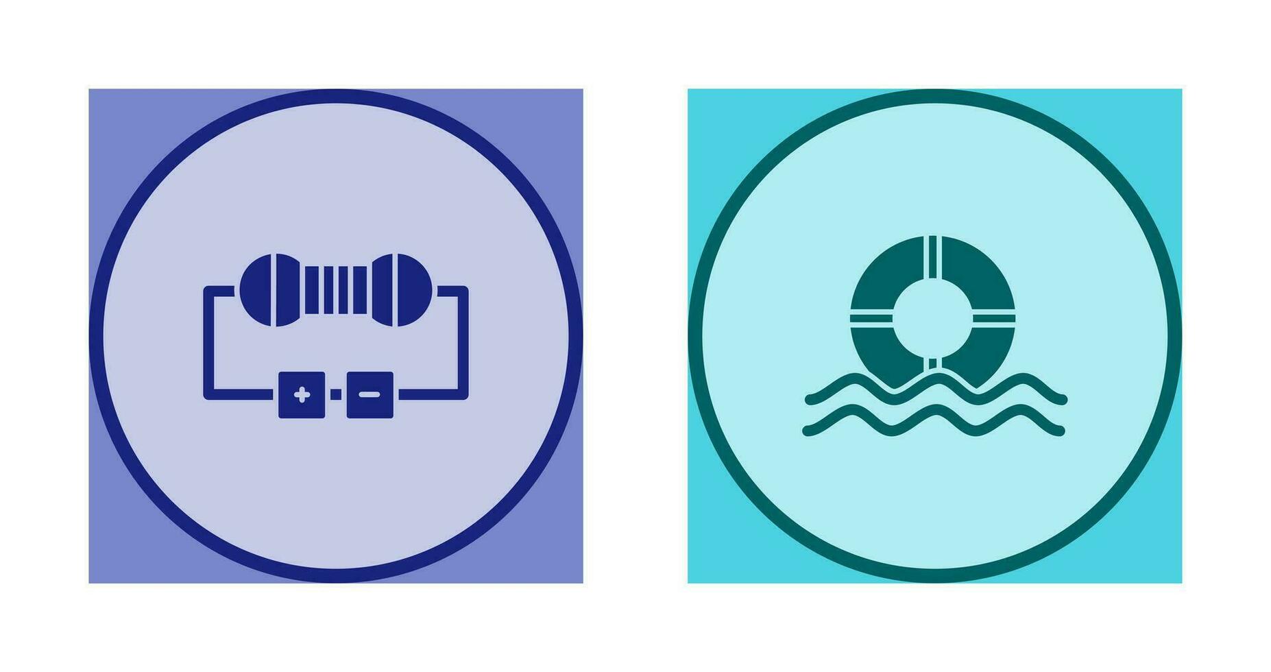 Resistor and  Float Icon vector
