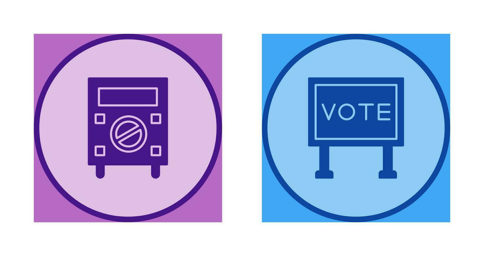 Protester and Billboard Icon vector