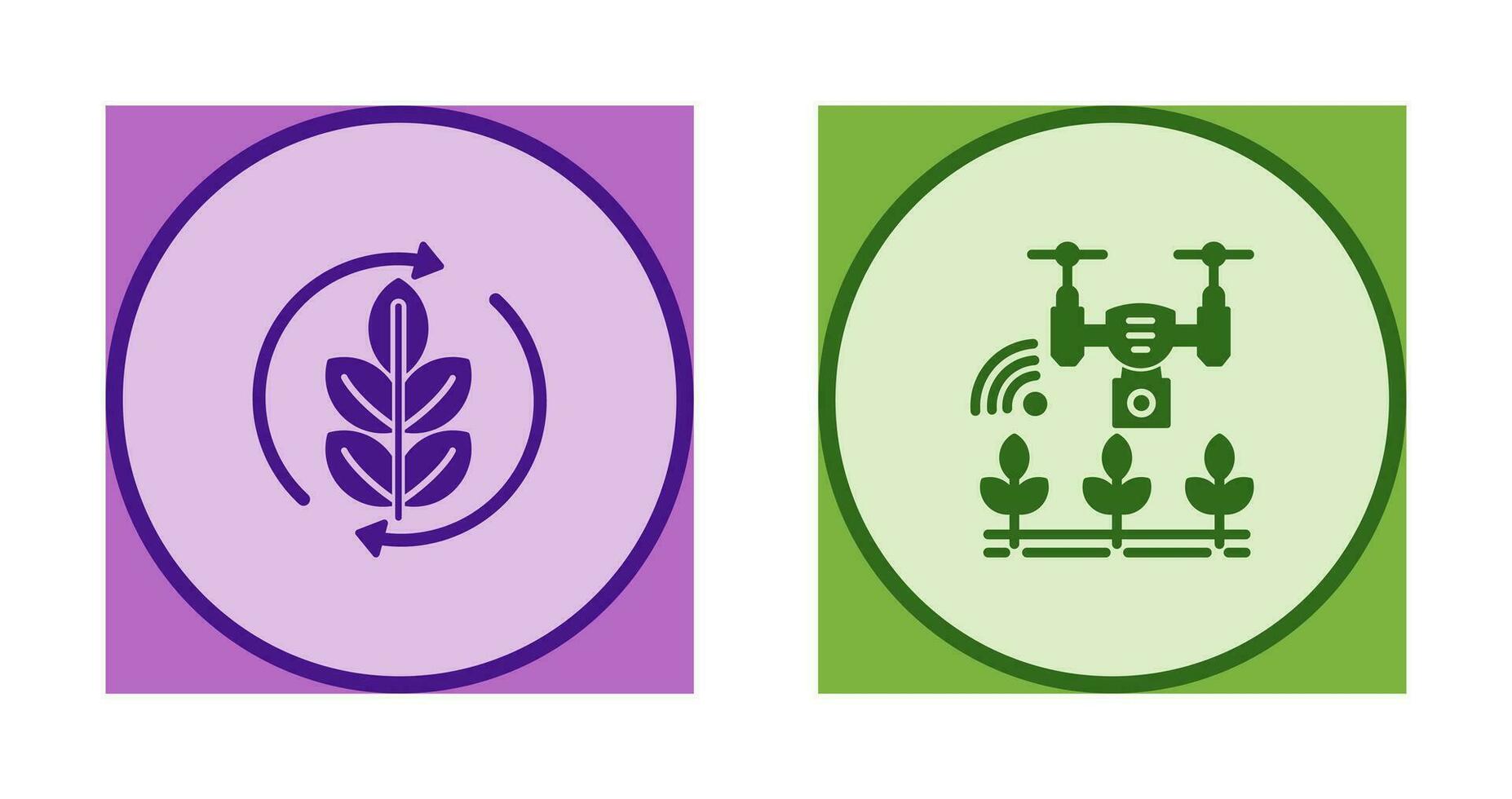 Agronomy and Smart Farm Icon vector