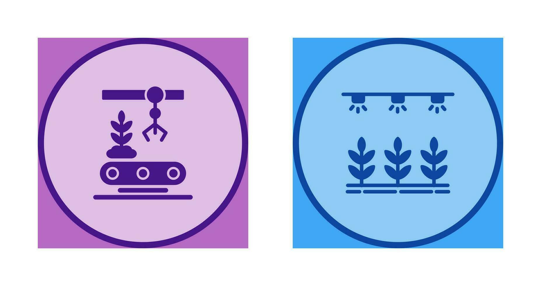 Conveyor and Irrigation  Icon vector