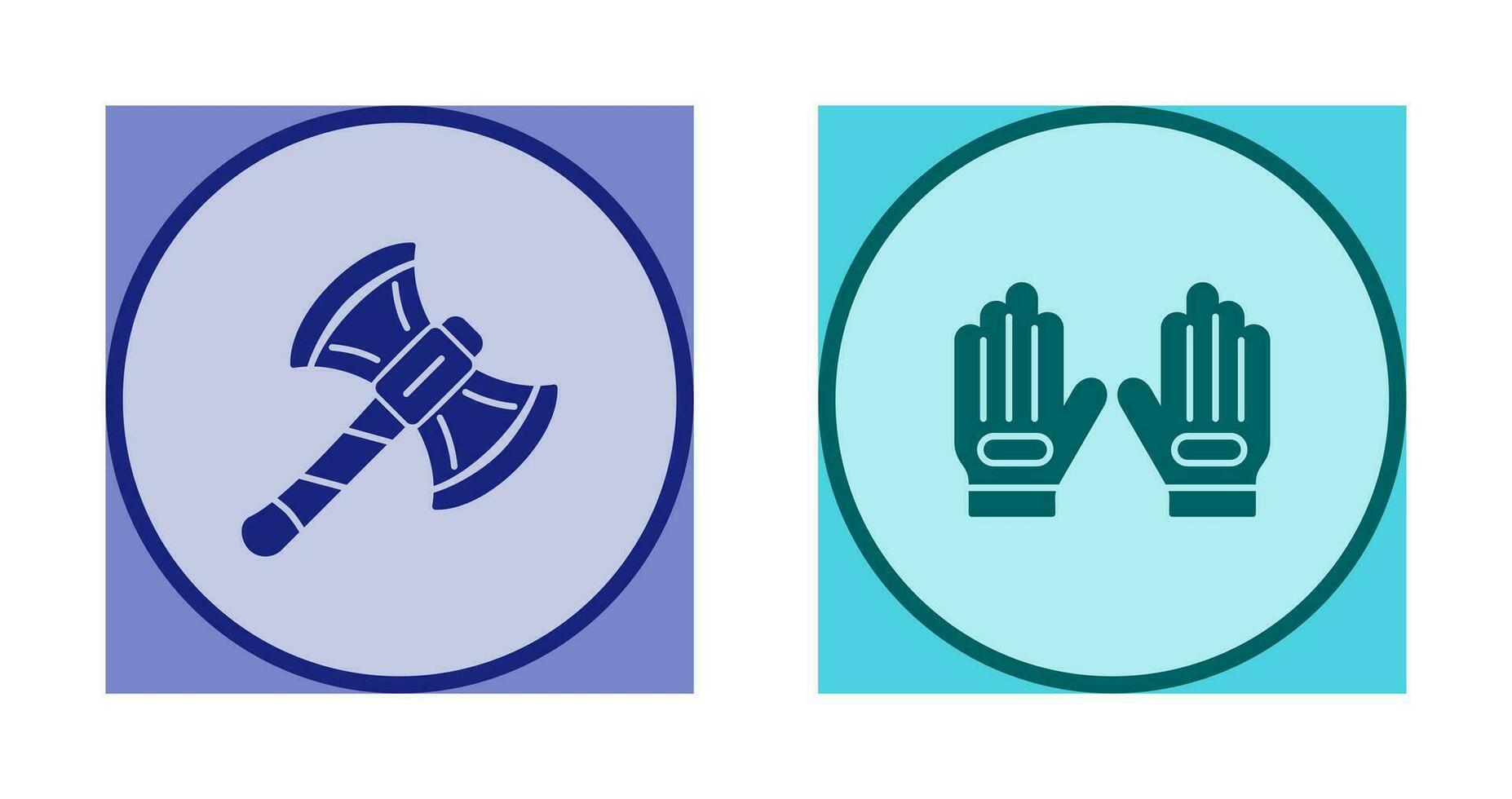 Axe and Glove Icon vector