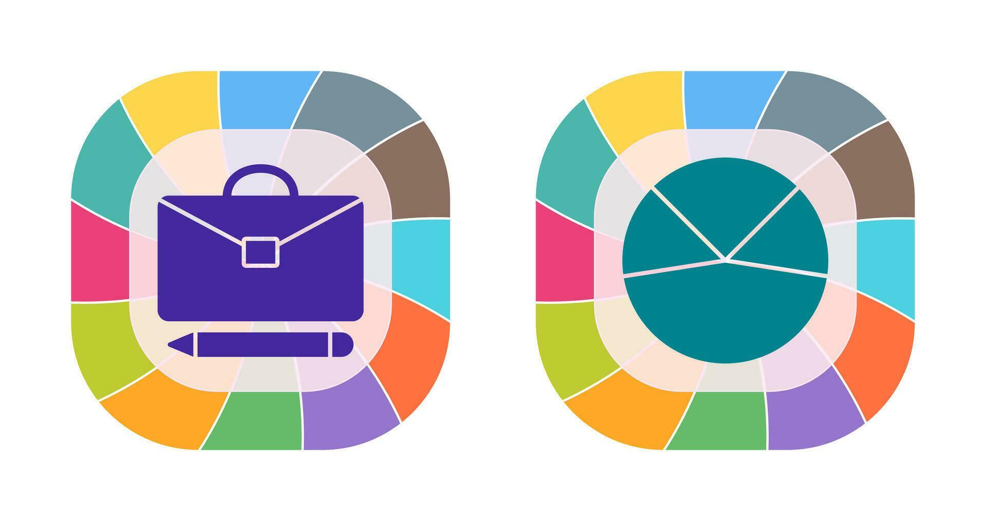 briefcase and pie chart analysis Icon 32906262 Vector Art at Vecteezy