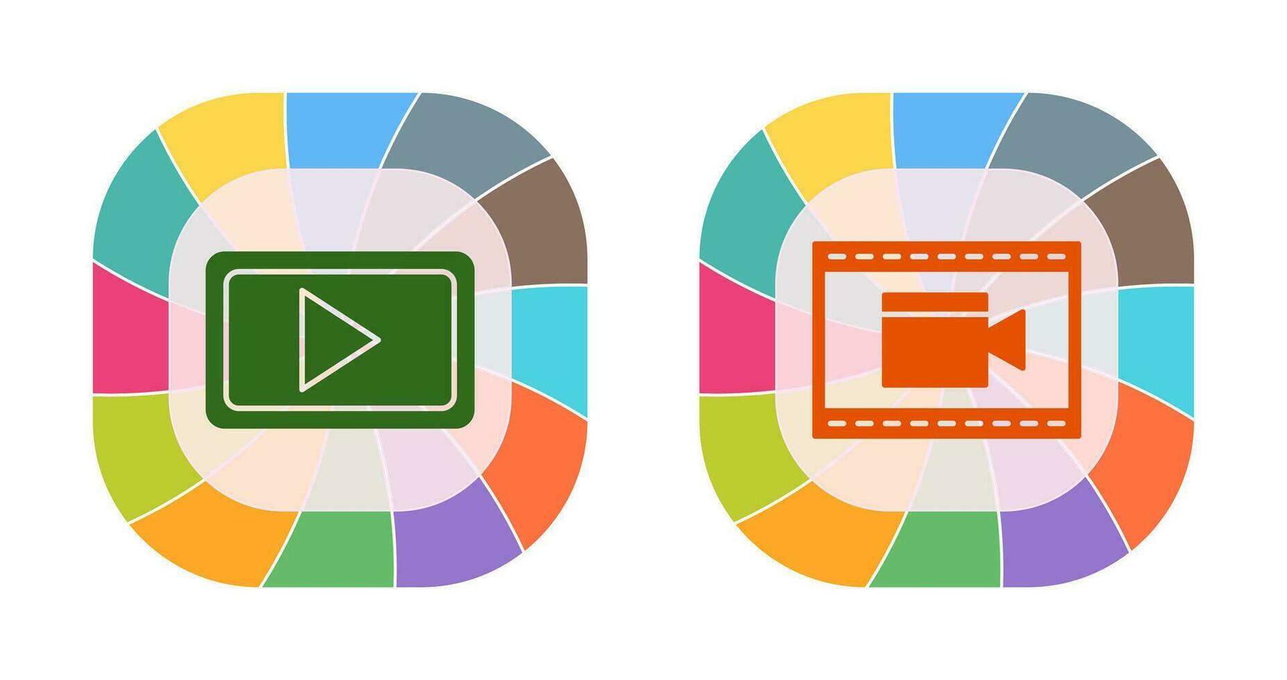 Video Communication and Video and Animation Icon vector