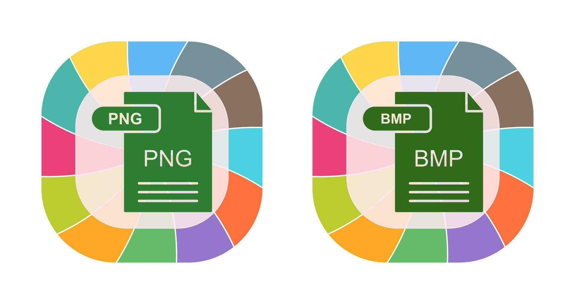 PNG and BMP Icon vector