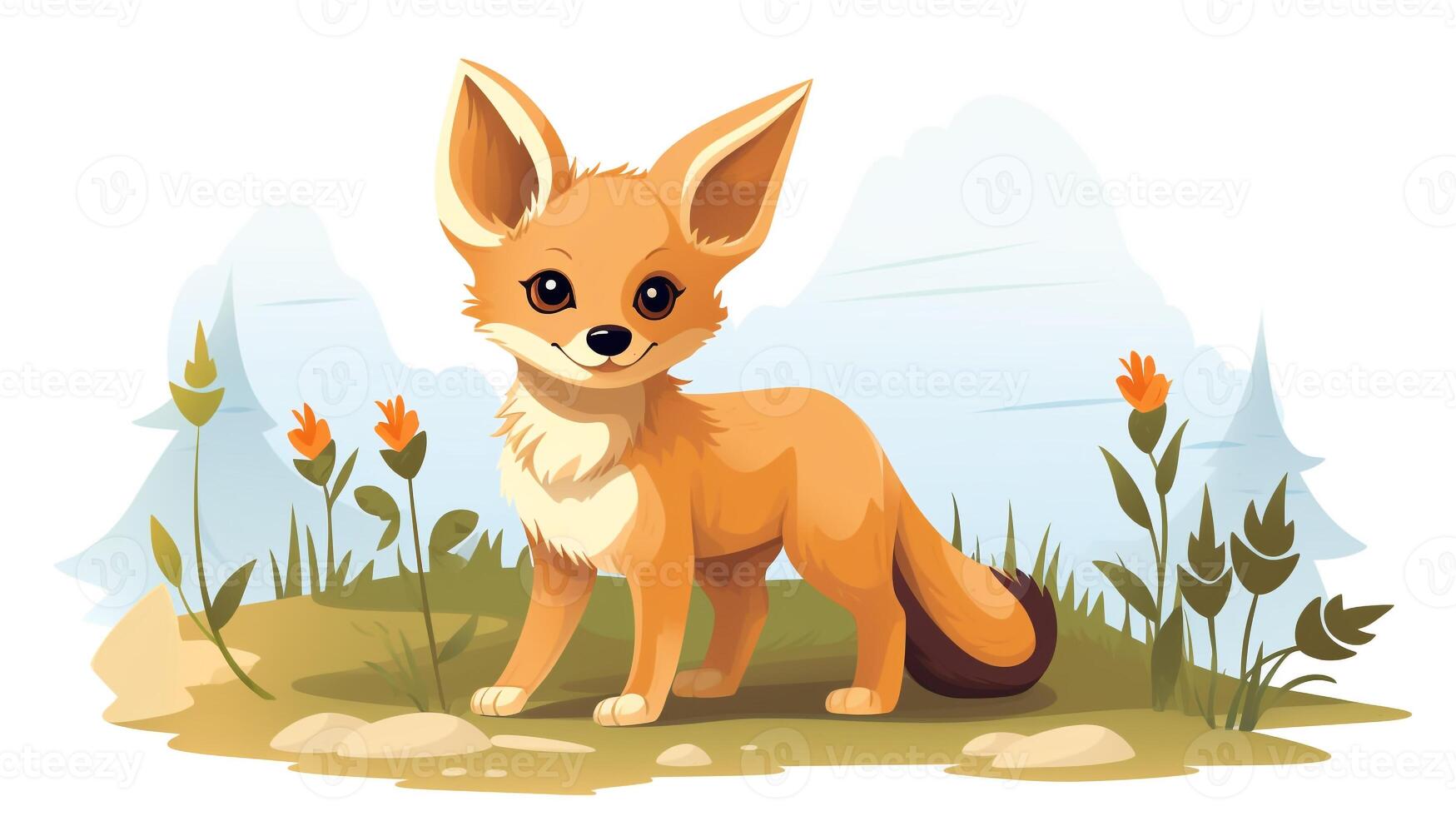 a cute little Lynx in Disney cartoon style. Generative AI 32876109 Stock  Photo at Vecteezy