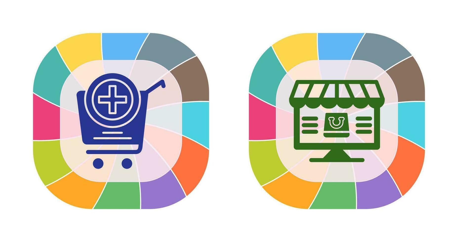 Add to Cart and Online Shopping Icon vector