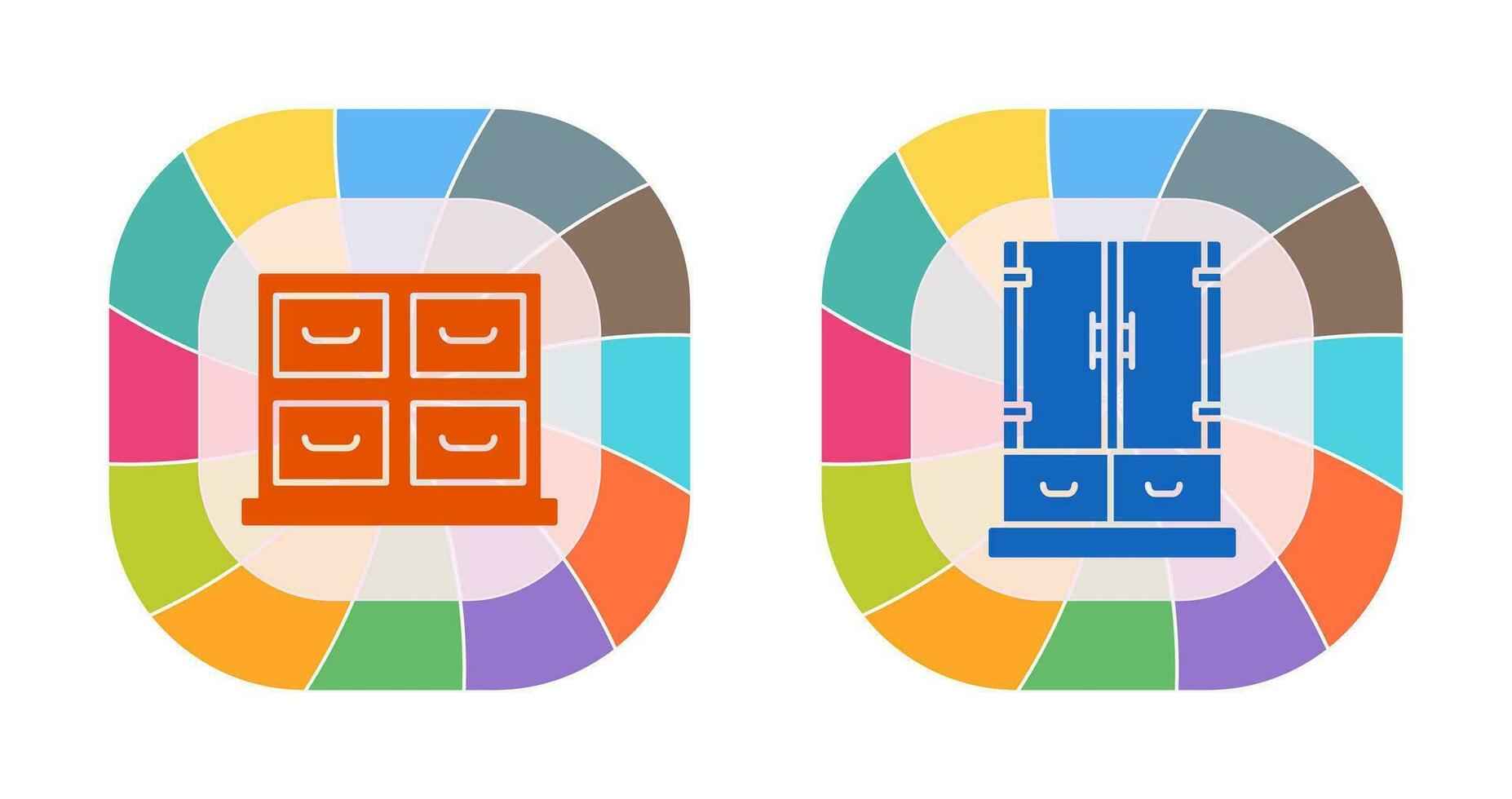 Cabinet and Business Icon vector