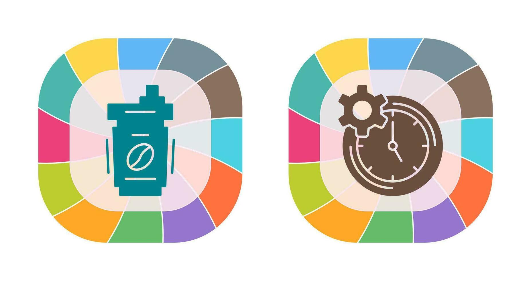 Coffee Cup and Productivity Icon vector