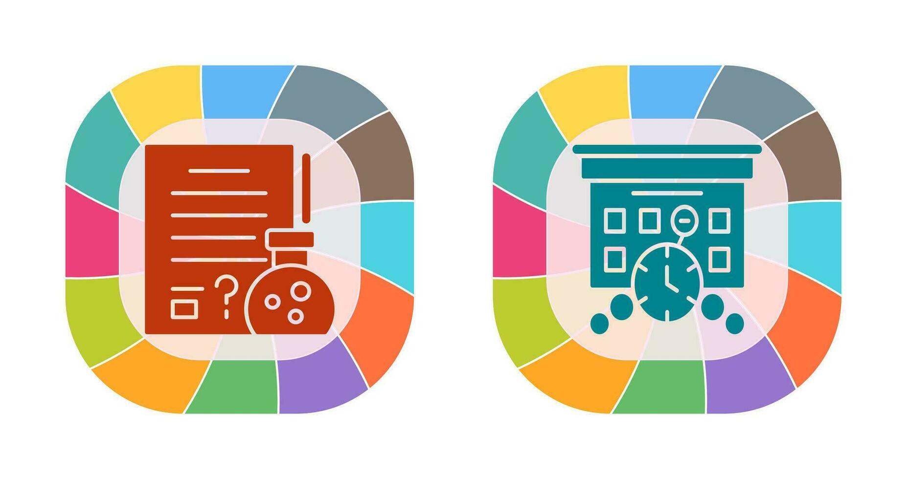 Hypothsis and Deadline Icon vector