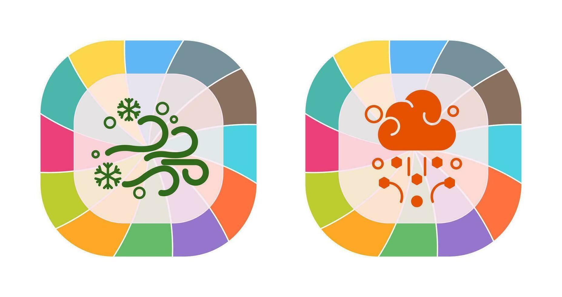Blizzard and Hail Icon vector