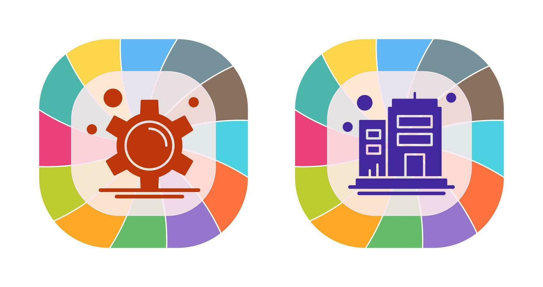 Gear and Company Icon vector