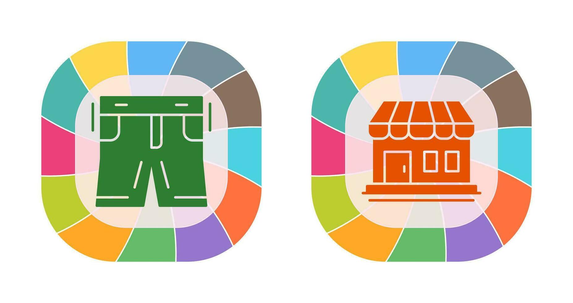 Shorts and Shop Icon vector