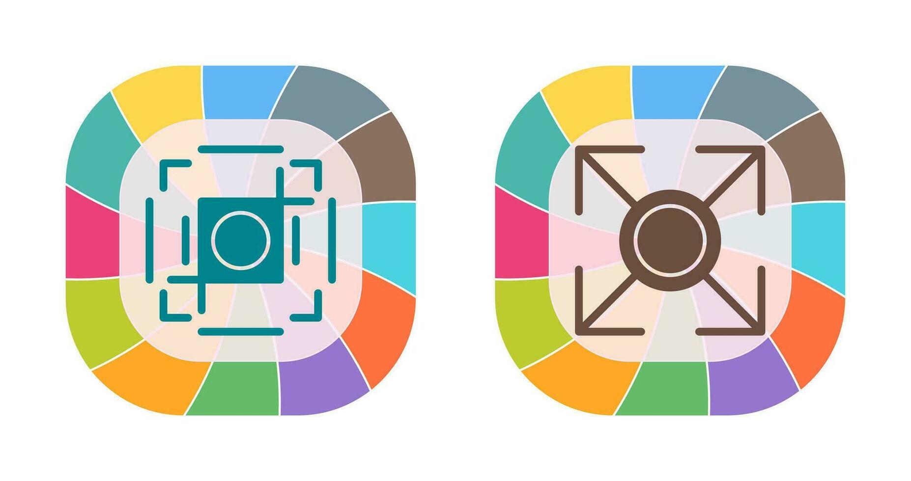 crop and expand Icon vector