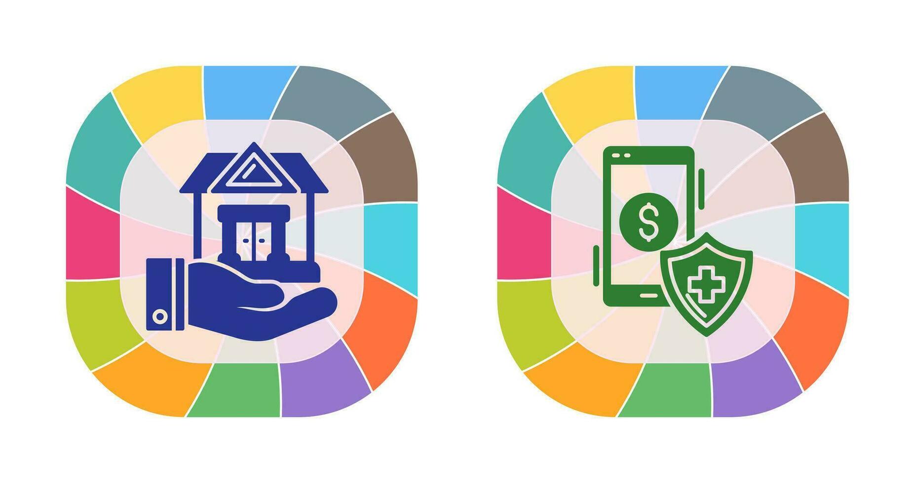 House and Smartphone Icon vector