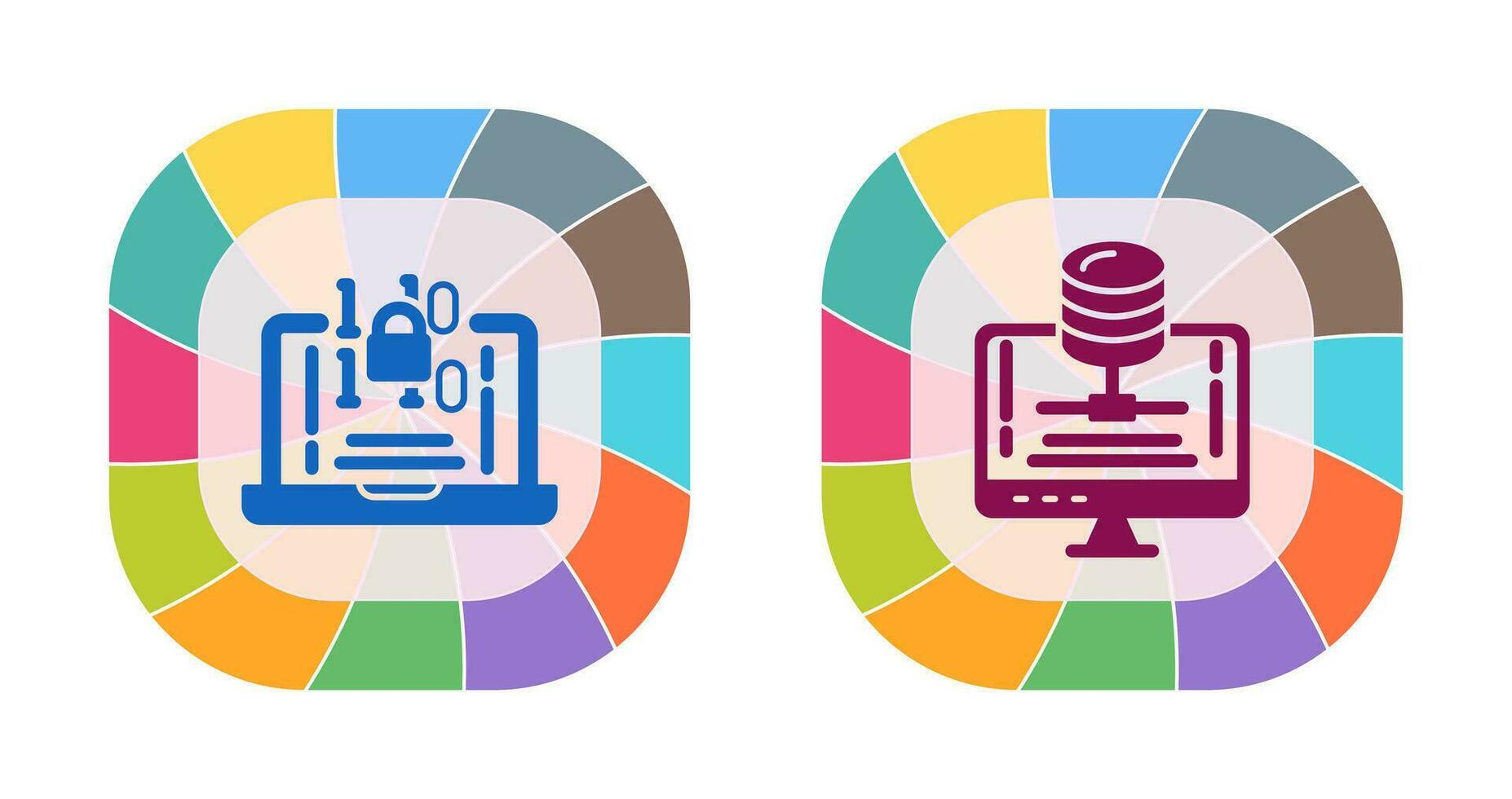 Encryption and Server Icon vector