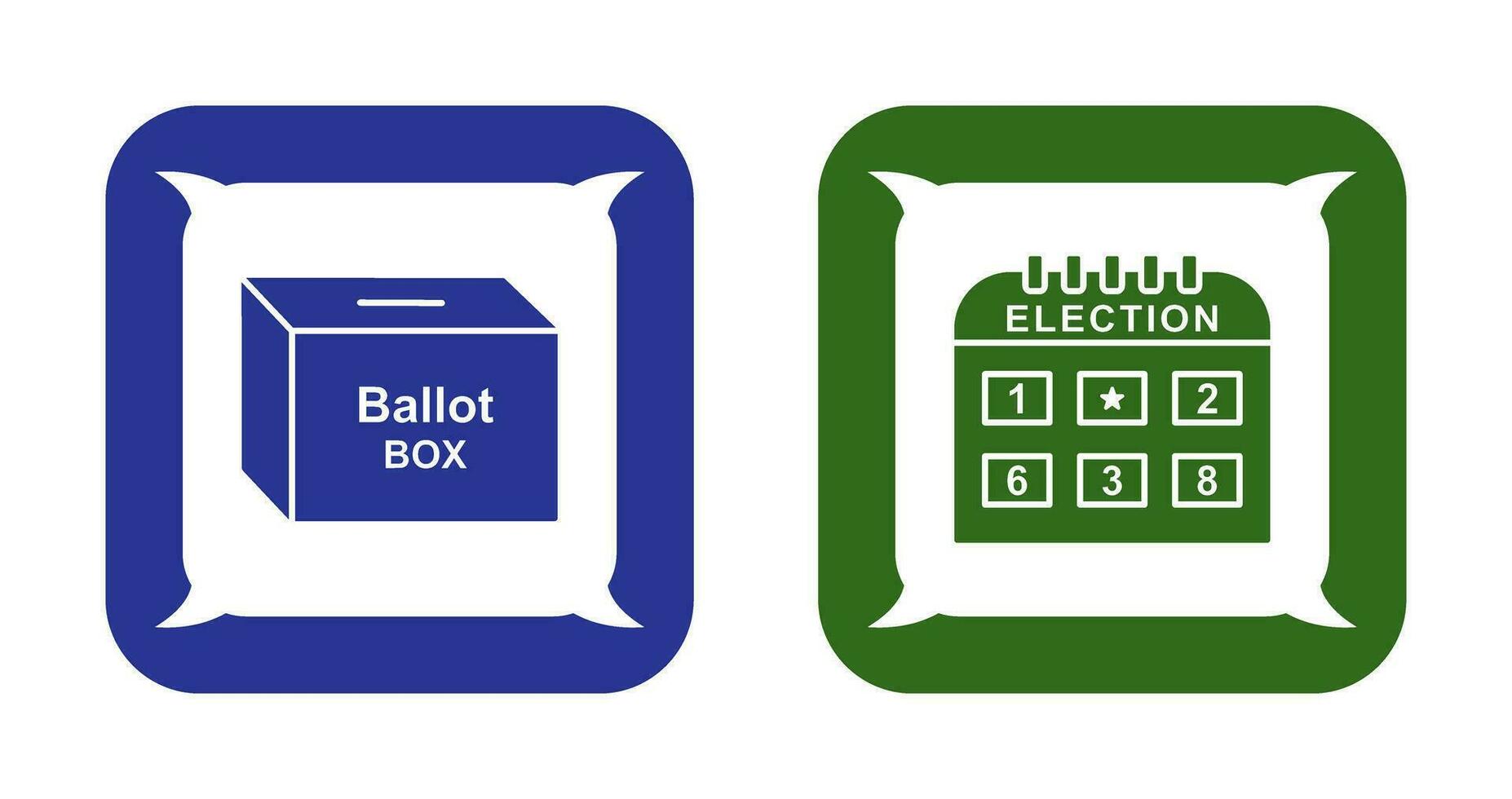 Ballot Box and Election day Icon vector