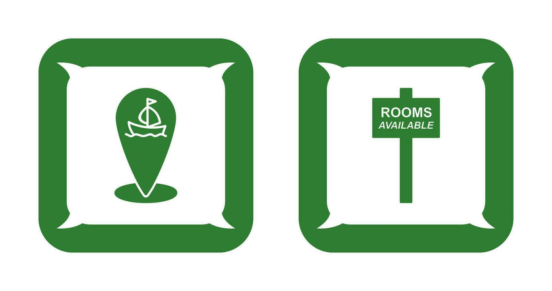 shipping location and room Icon vector