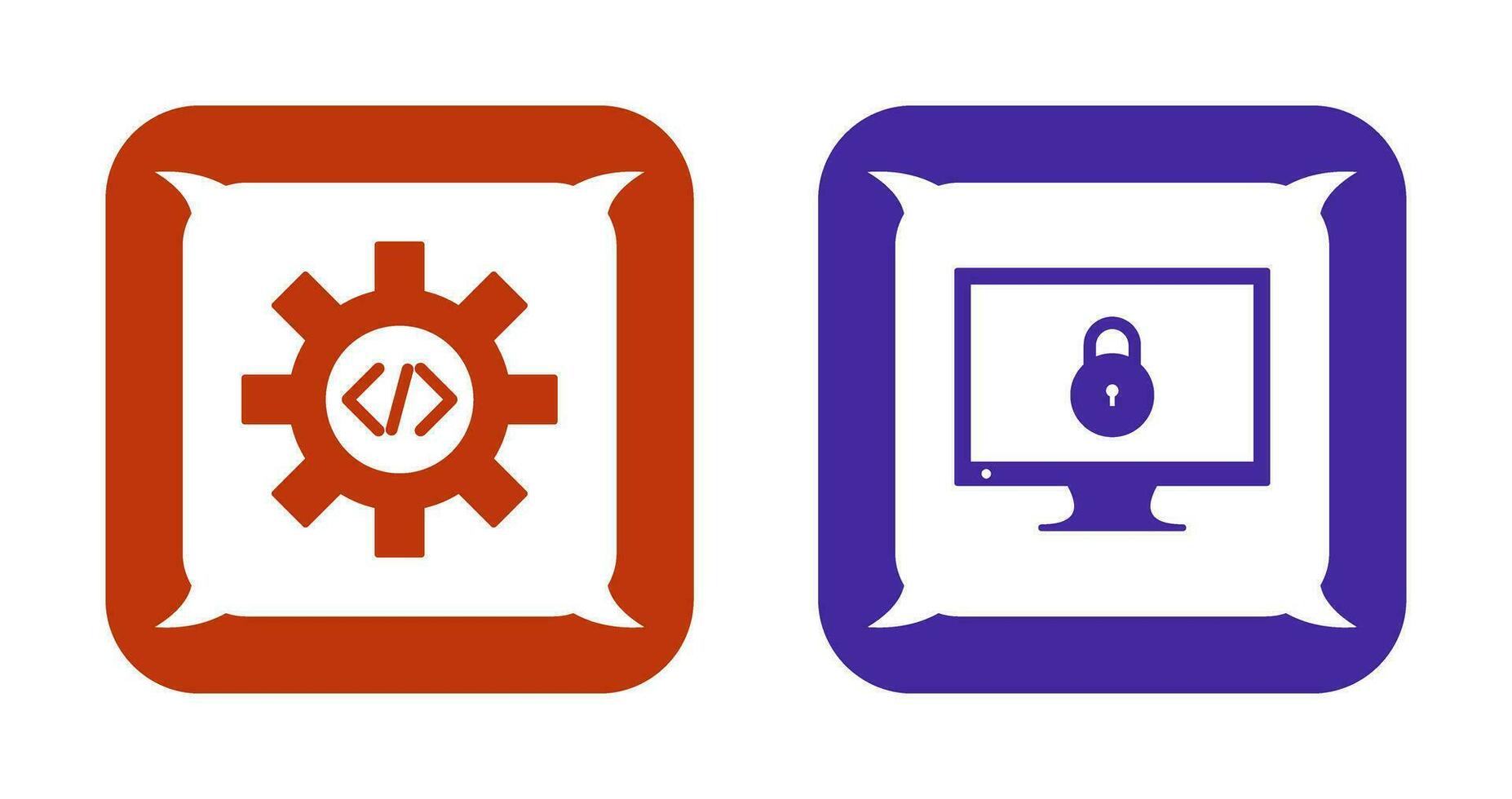 code optimization and closed access  Icon vector