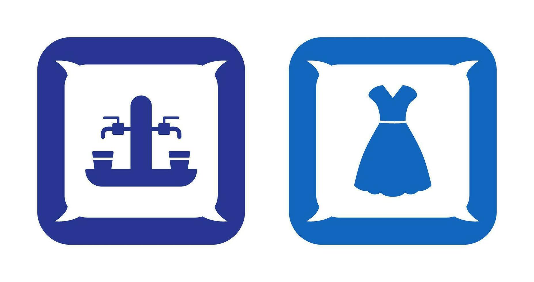 Beer Tap and Woman Dress Icon vector