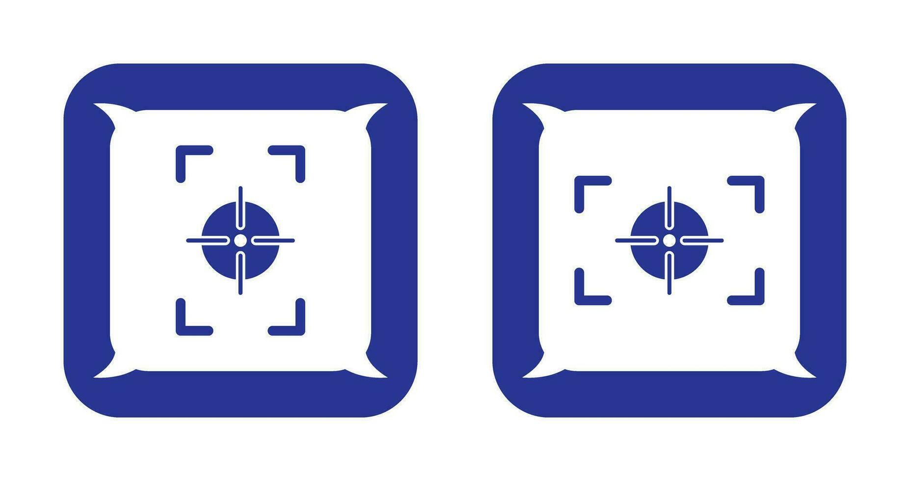 focus vertical and focus horizontal Icon vector