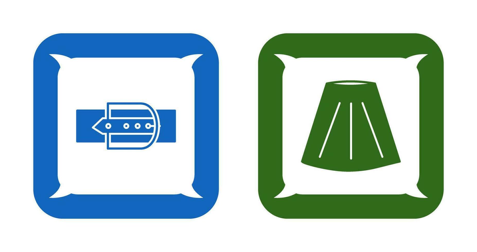 Skirt and Belt Icon vector