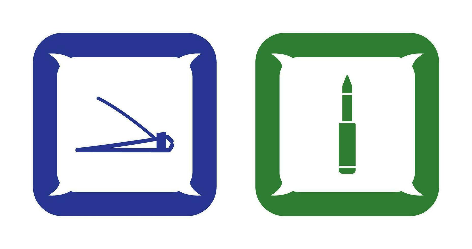 Nailcutter and  Eyeliner Icon vector