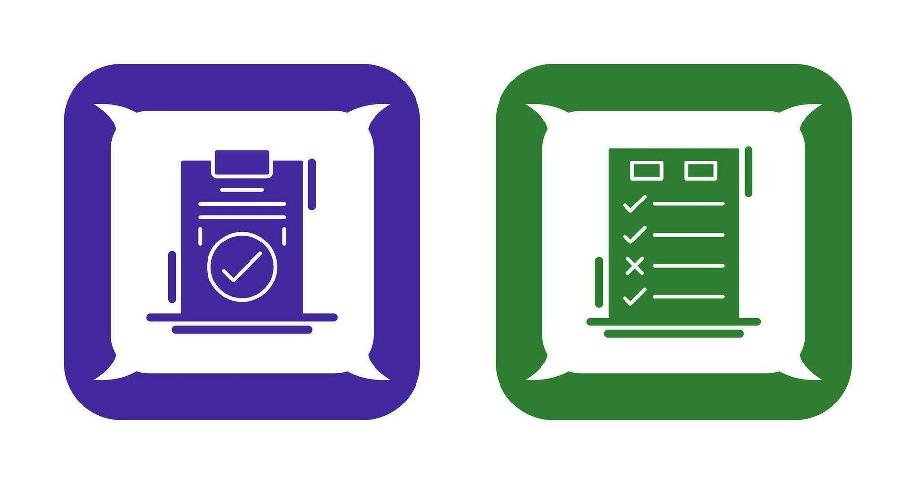 Today to Done Check List and Checkmark Icon vector