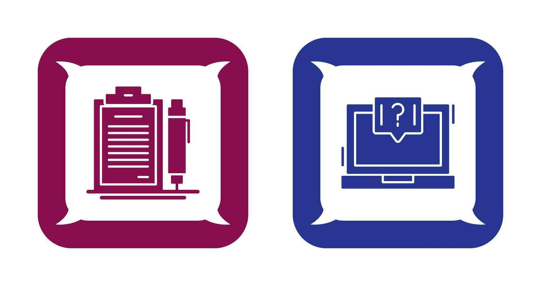 Contract and Question Icon vector