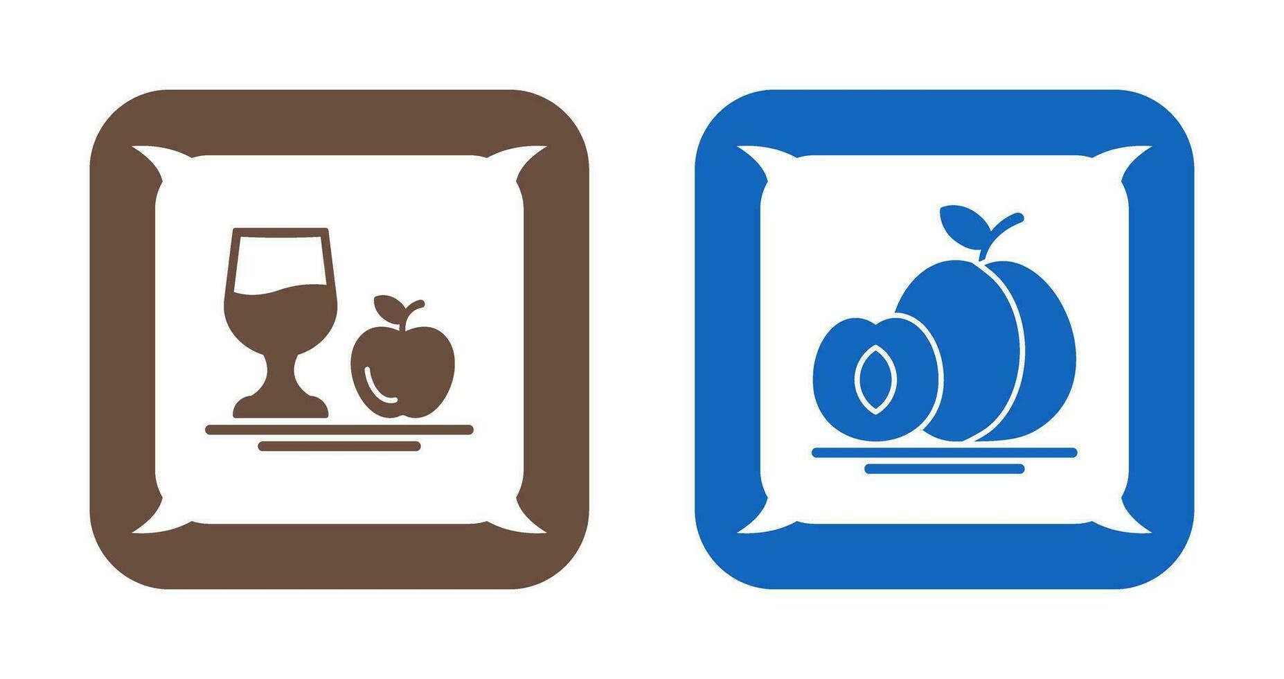 Healthy and Apricot Icon vector