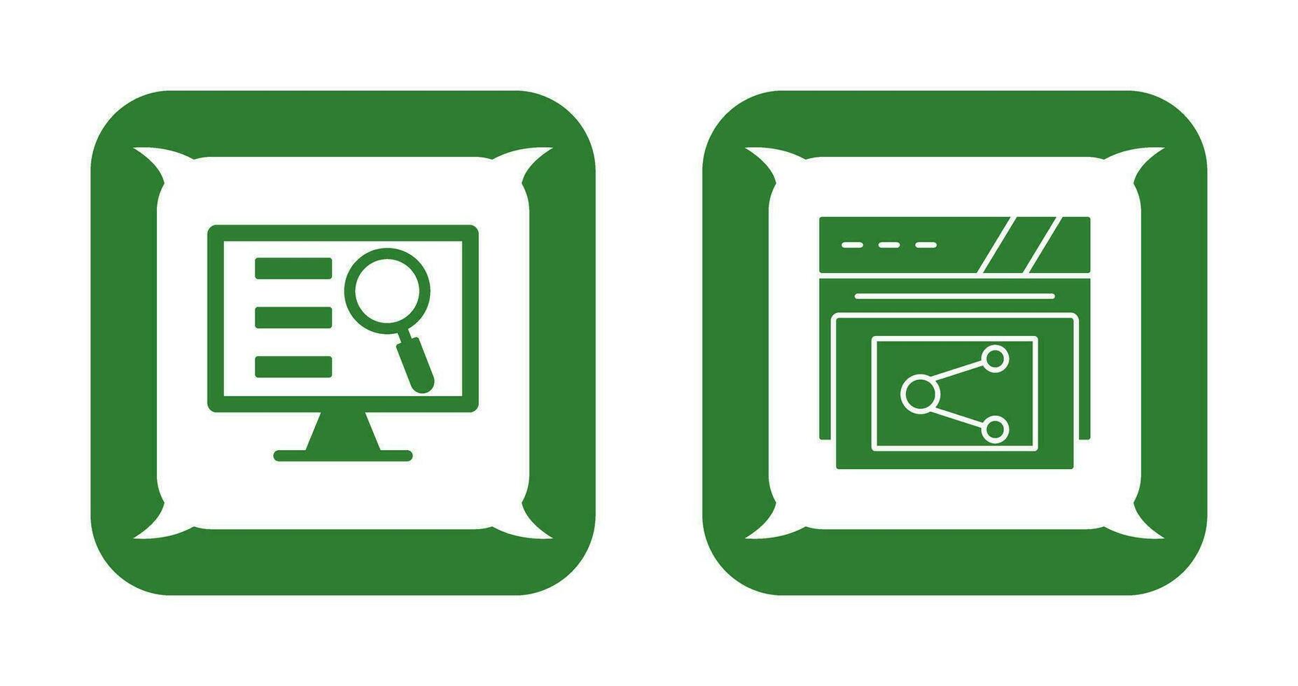 Monitor Screen and Share Icon vector