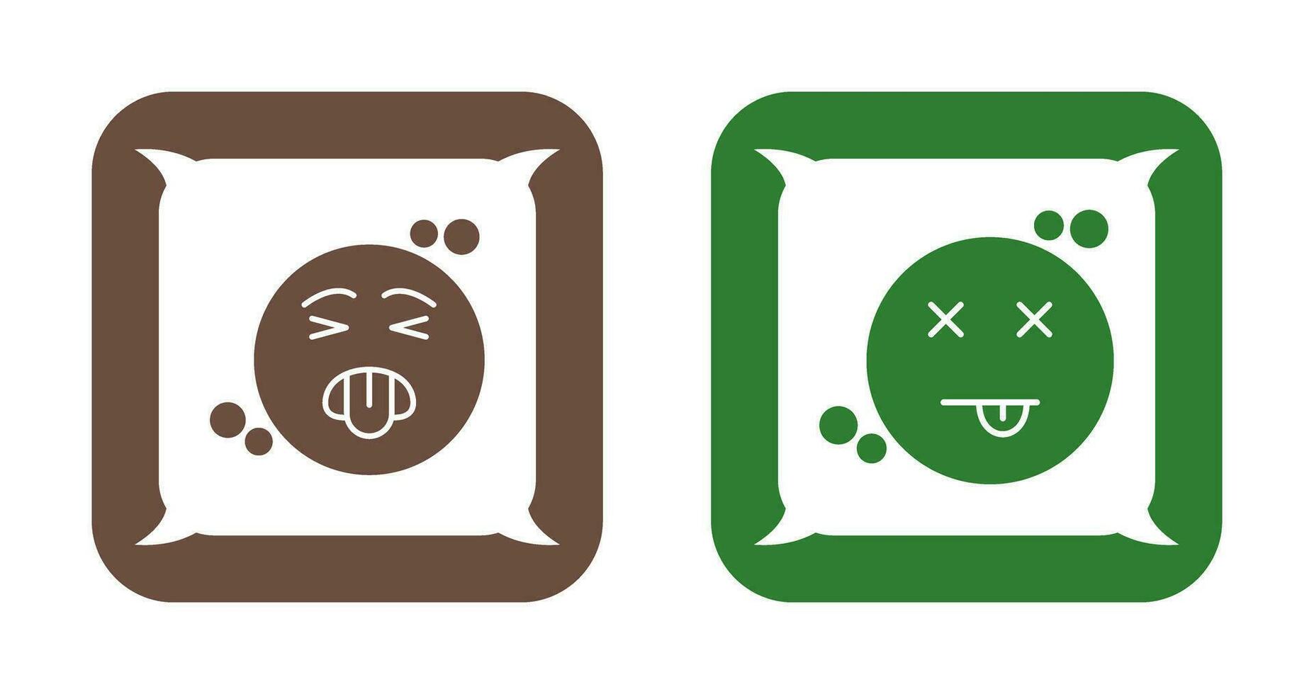Disgusted and Dead Icon vector