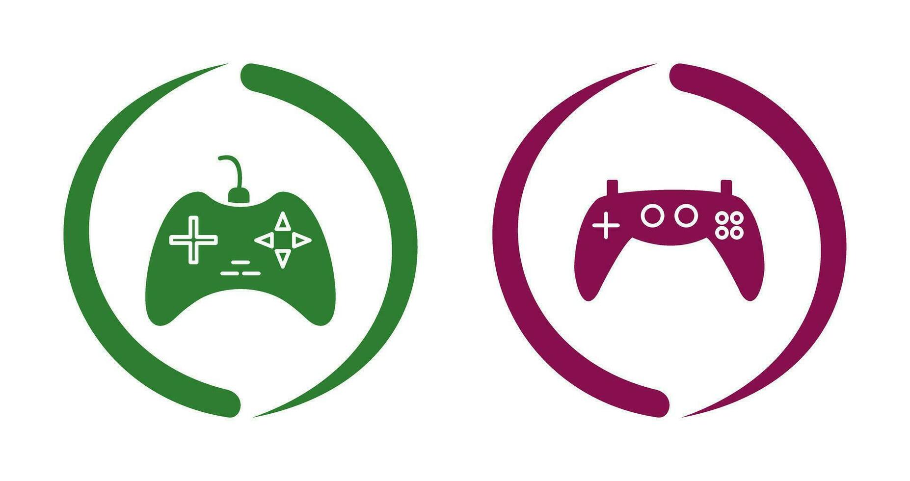 Gaming Console and Gaming Console Icon vector