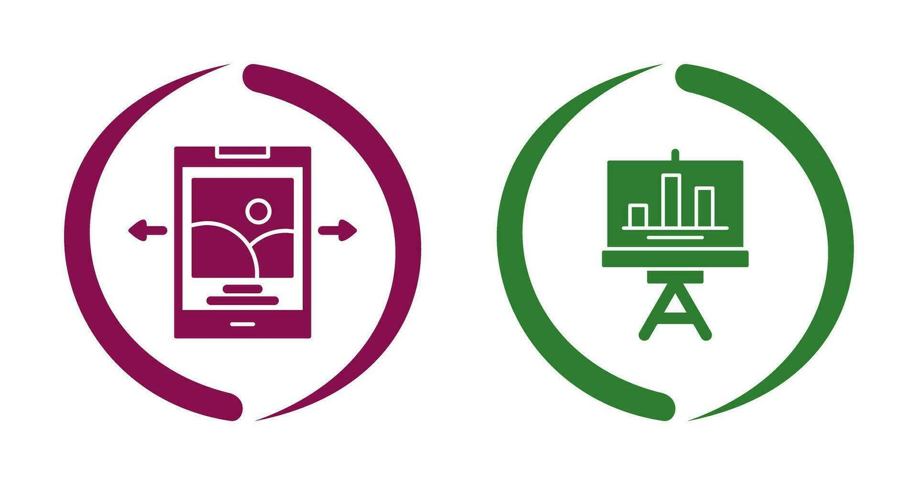Swipe and Finance Icon vector