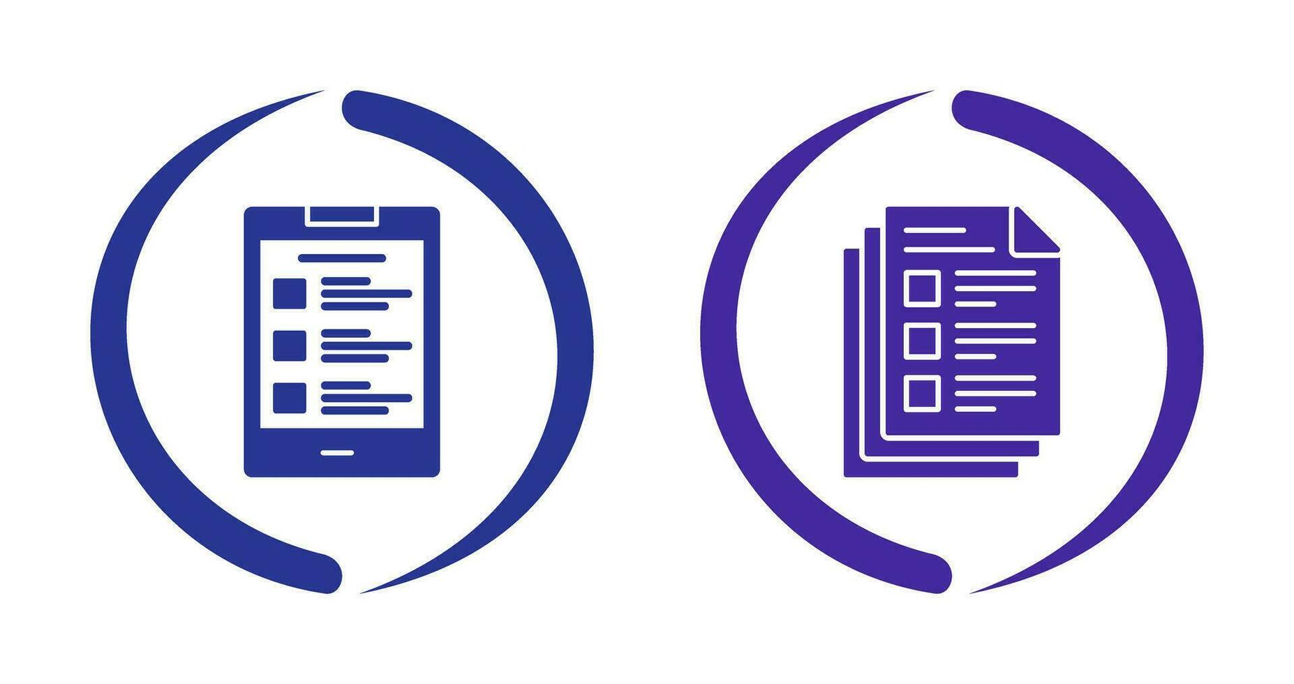 List and Notes Icon Icon vector