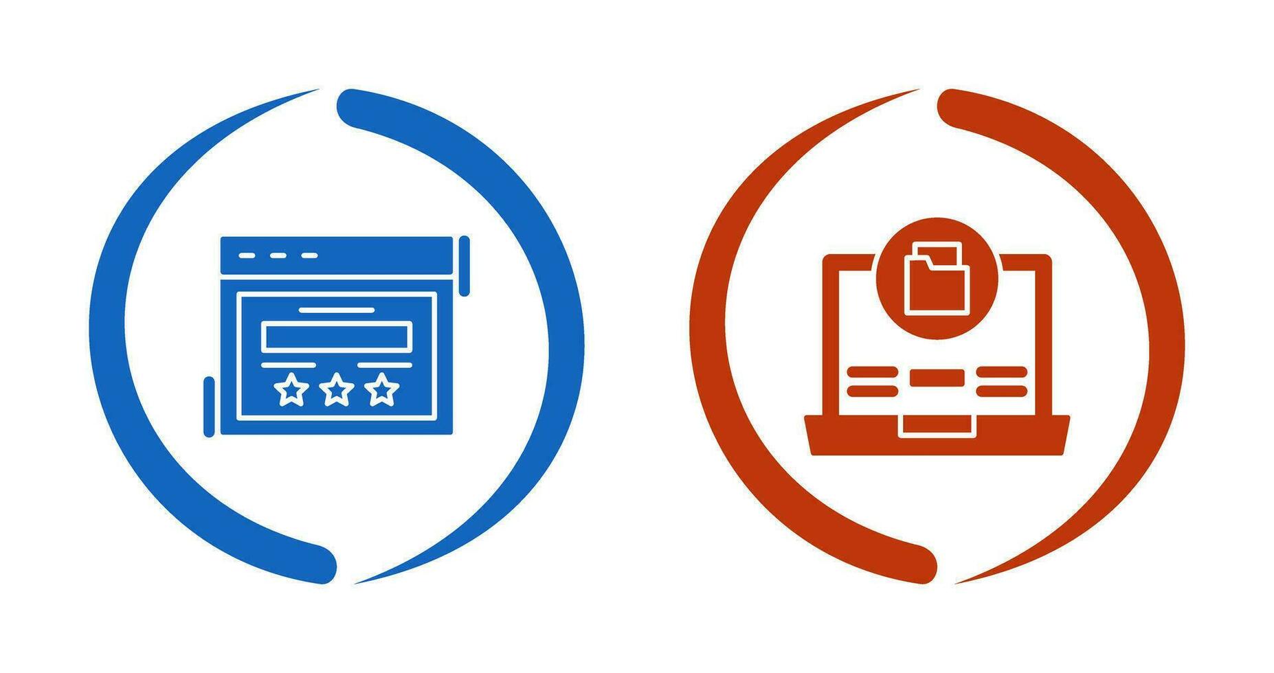 Rating and Data Storage Icon vector