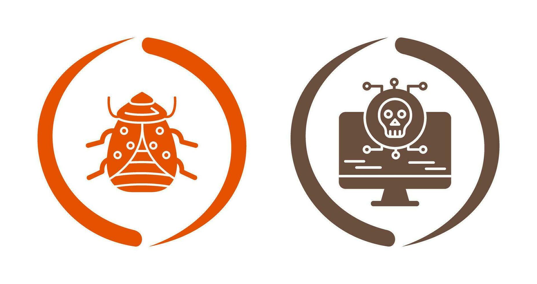 Bug and Virus Icon vector