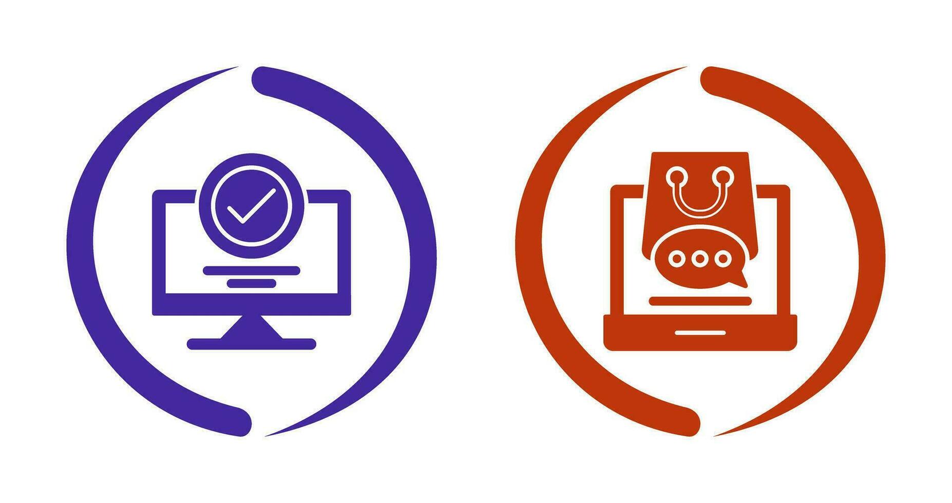 Confirmation and Shopping  Icon vector