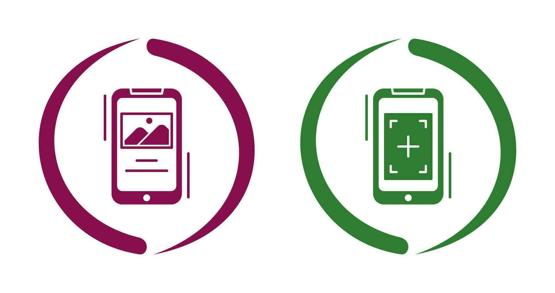 Gallery and Focus Icon vector