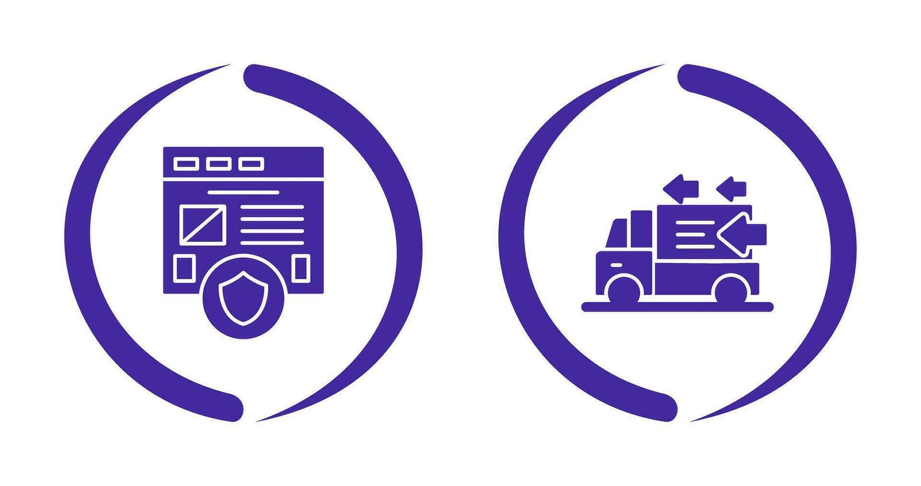 Secure and Order Return Icon vector