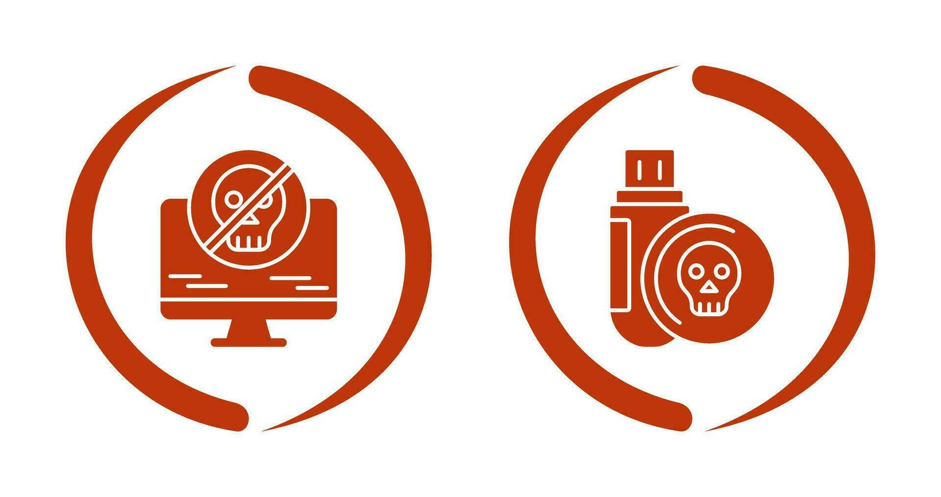 Antivirus and Infected Icon vector
