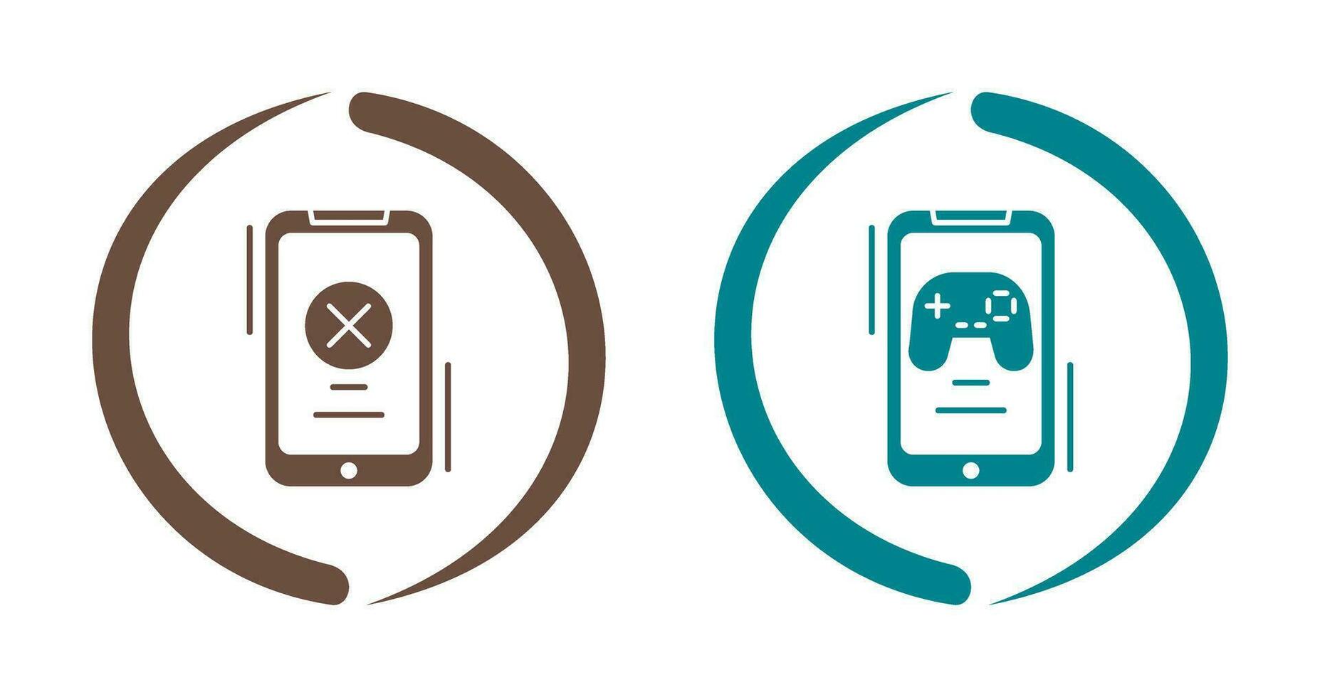 Block and Game Icon vector