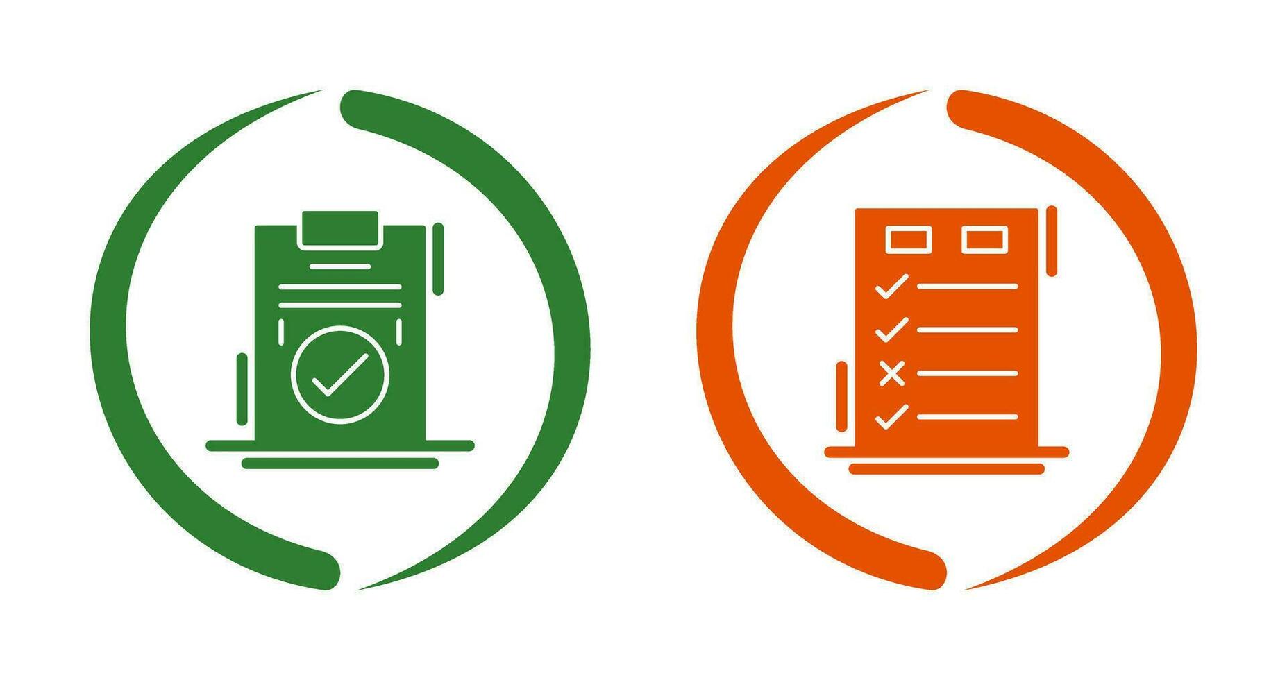 Today to Done Check List and Checkmark Icon vector