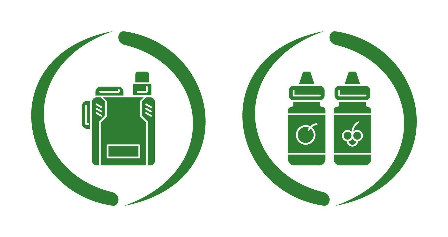 Vape and Vape Liquid Icon vector