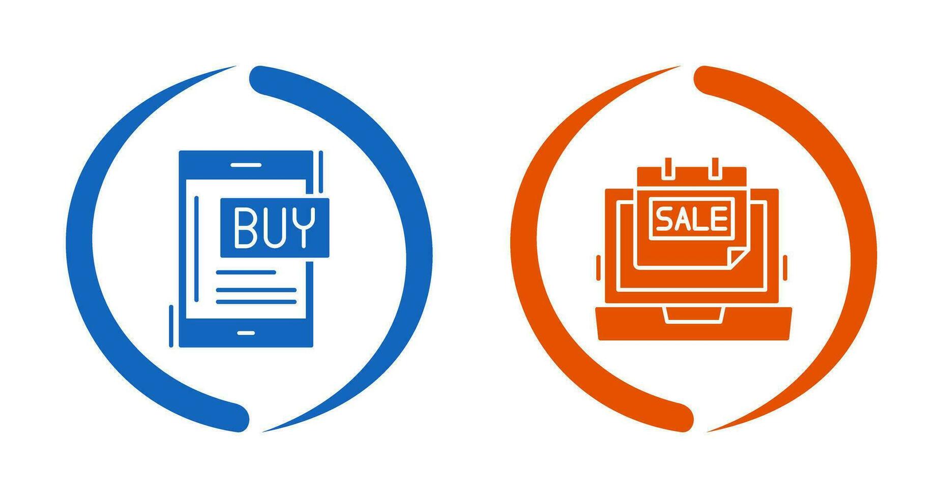 Buy Now and Best Sale Icon vector