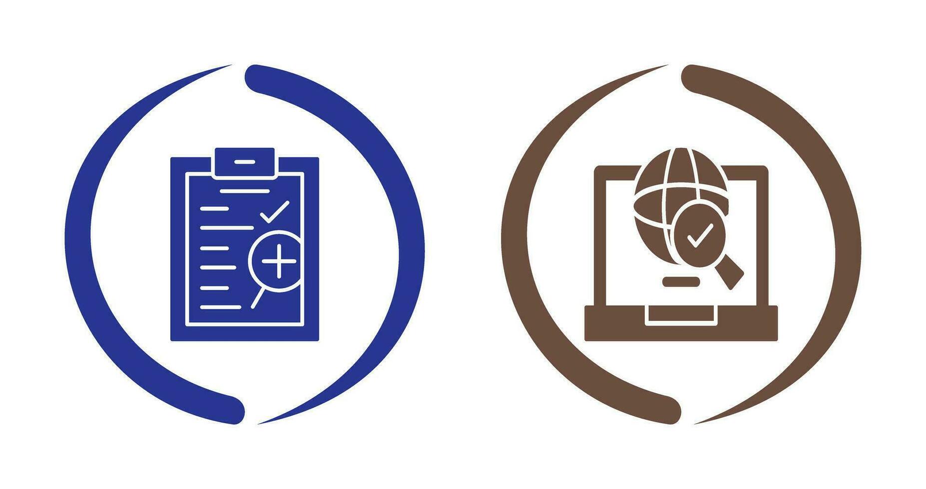 Research and Clipboard Icon vector